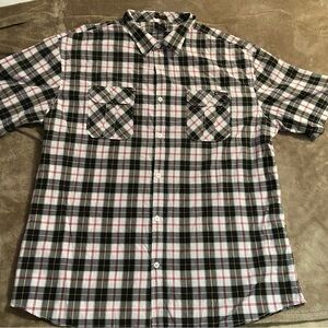 Enyce Sean combs plaid button up short sleeve shirt 6X XXXXXXL